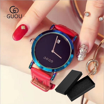 Luxury Stainless Steel Colorful Straps Purple Watches