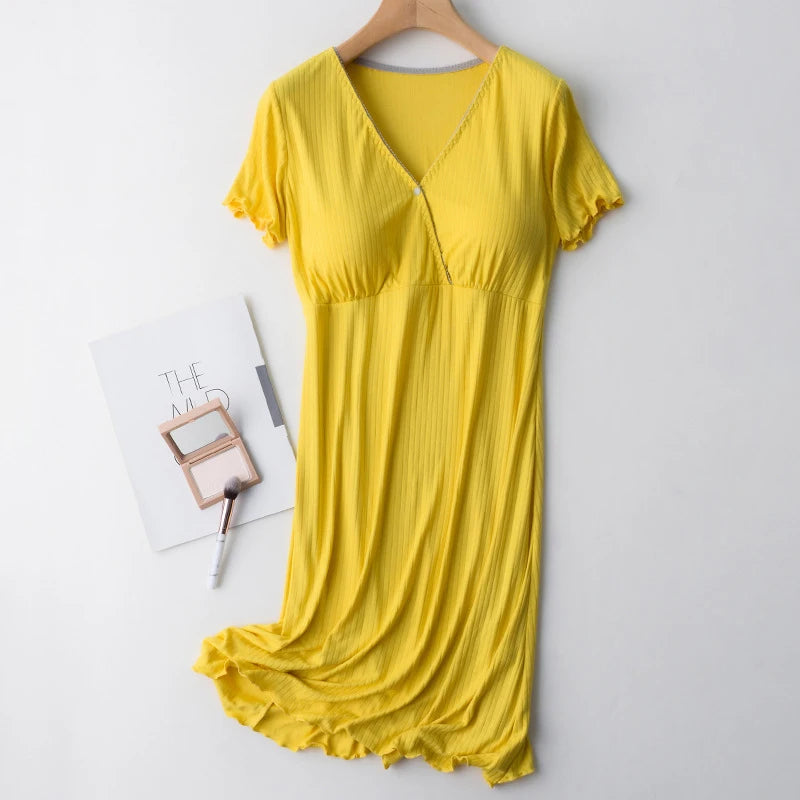 Maternity Breastfeeding Nightgowns Sleepwear Pregnancy Pajamas