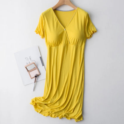 Maternity Breastfeeding Nightgowns Sleepwear Pregnancy Pajamas