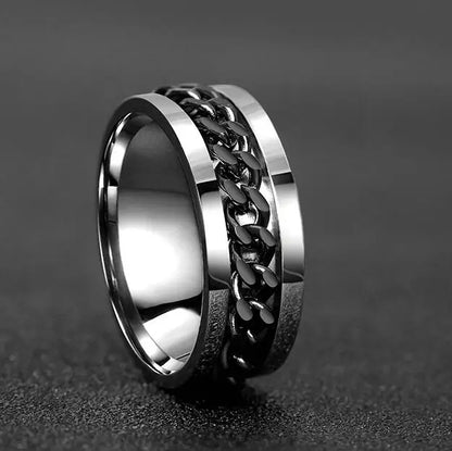 Cool Stainless Steel Rotatable Ring