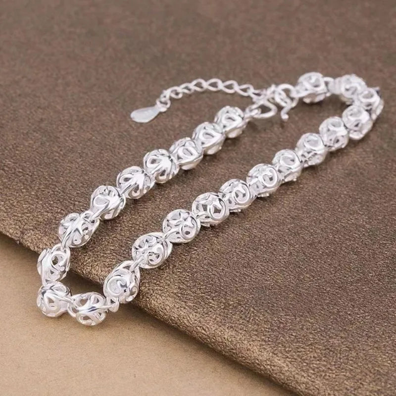 DANA 925 Sterling Silver Ball Bracelets