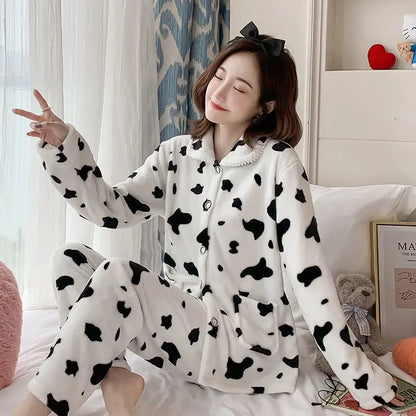 Warm Thickened Pyjama Set