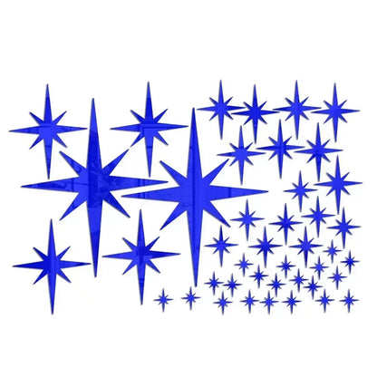 20/42pcs Acrylic Star Mirror Wall Stickers