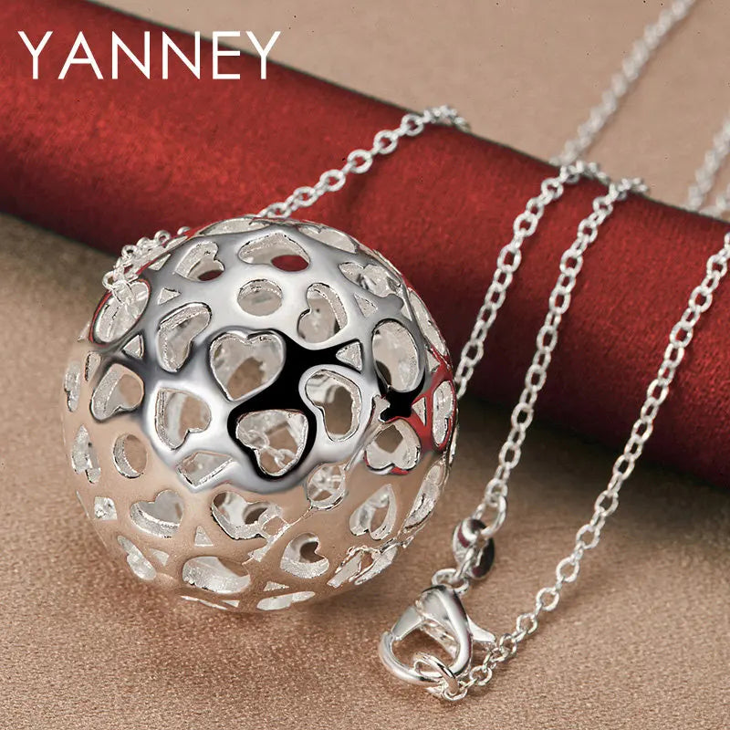 925 Sterling Silver Ball Necklace