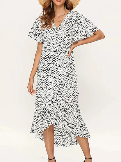 Maxi Floral Boho Long Chiffon Dress