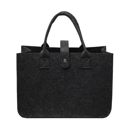 Flower Handbag Felt Large Shoulder Bag