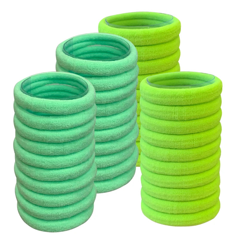50PCS/Set Cotton Elastic Hair Ties
