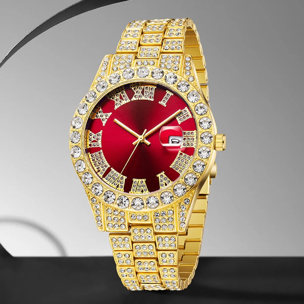 Luxury Diamond Quartz Watch