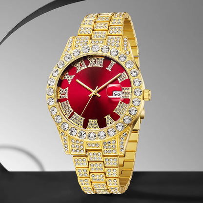 Luxury Diamond Quartz Watch