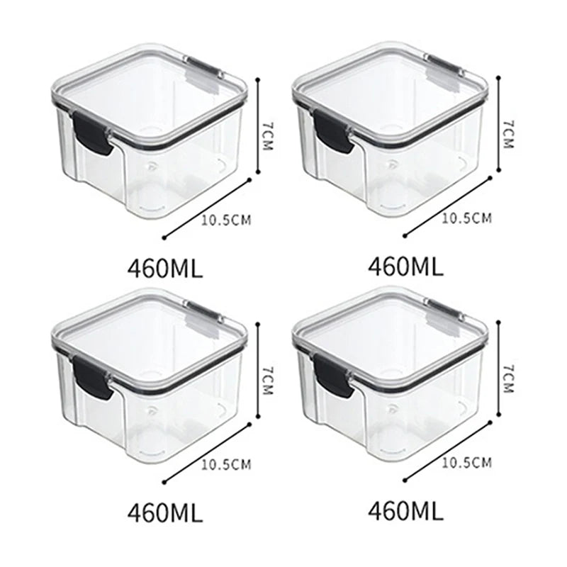 5Pcs Sets Sealed Jar Food Storage Box