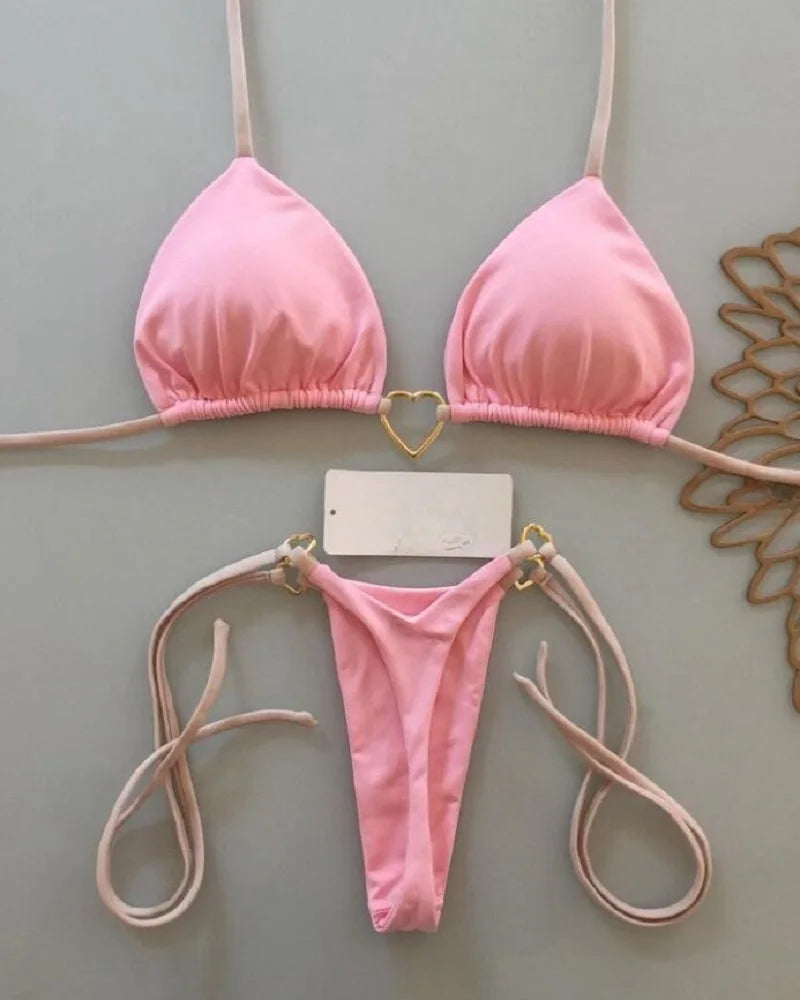 Sexy Halter Bikini Swimsuit  Brazilian Set