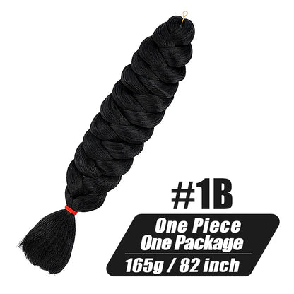 82 Inch Long Jumbo Braiding Hair Synthetic Braids Crochet Hair Extensions 165g