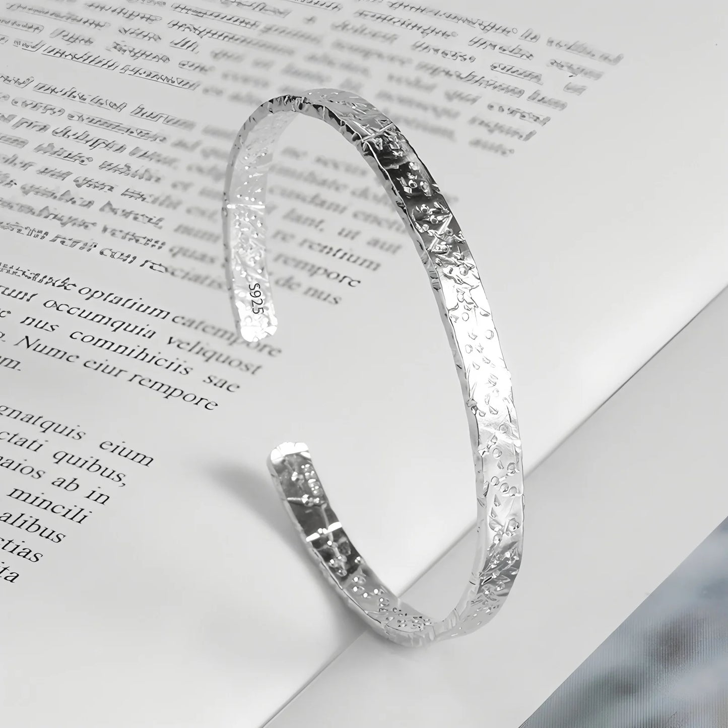 925 Sterling Silver Bangle Bracelet Set