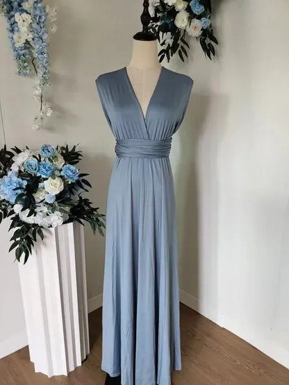 Rust Bridesmaid Dress Infinity Multiway Maxi Bridesmaid Dress