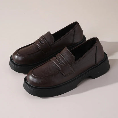 Retro British Style Thick-Soled Casual Shoes