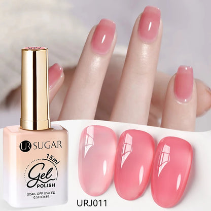 SUGAR Jelly Milky White Translucent Gel Polish