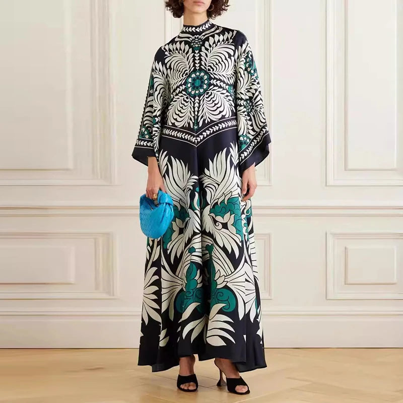 Ethnic Print Boho Long Dress