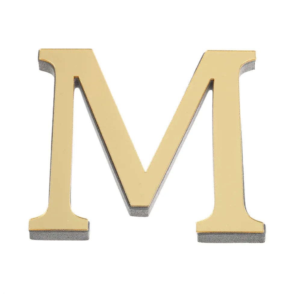 3D Mirror 26 Alphabet Letters Wall Stickers