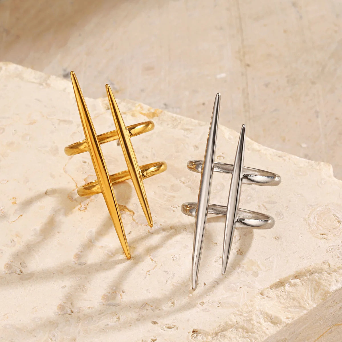 DANA Pop Gold-Plated Stainless Steel Ring