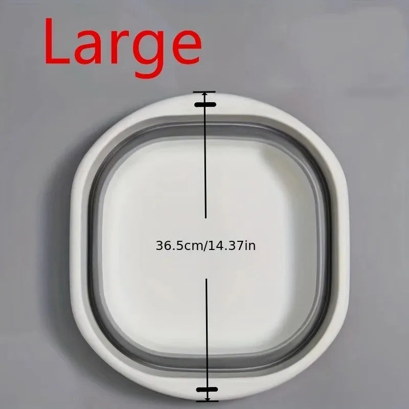 3 Pack Collapsible Tub Wash Basin Laundry Baskets