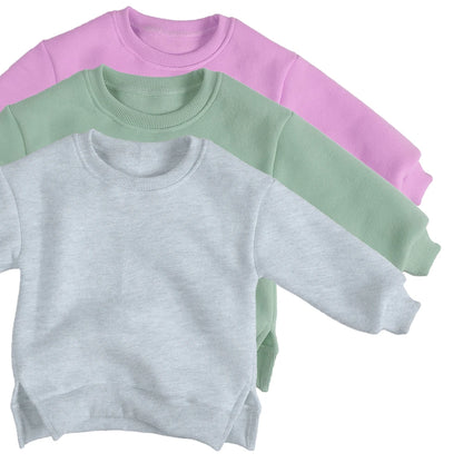 Winter Spring Pullovers Korean Baby Thicken Fleece 6M-7T Hoodies