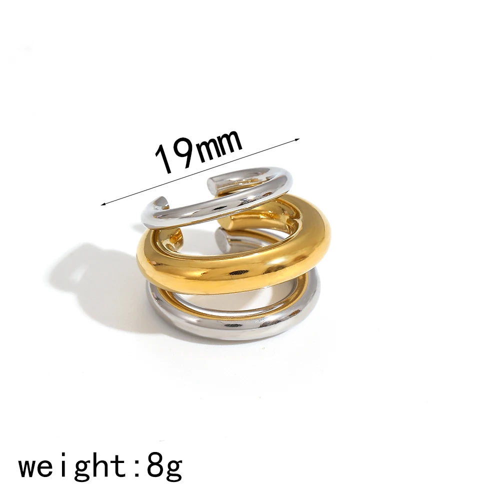 DANA 18K Gold Color Stainless Steel Earring