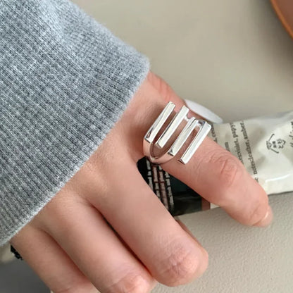 Sam Panda 925 Sterling Silver Simple Vintage Big Ball Ring