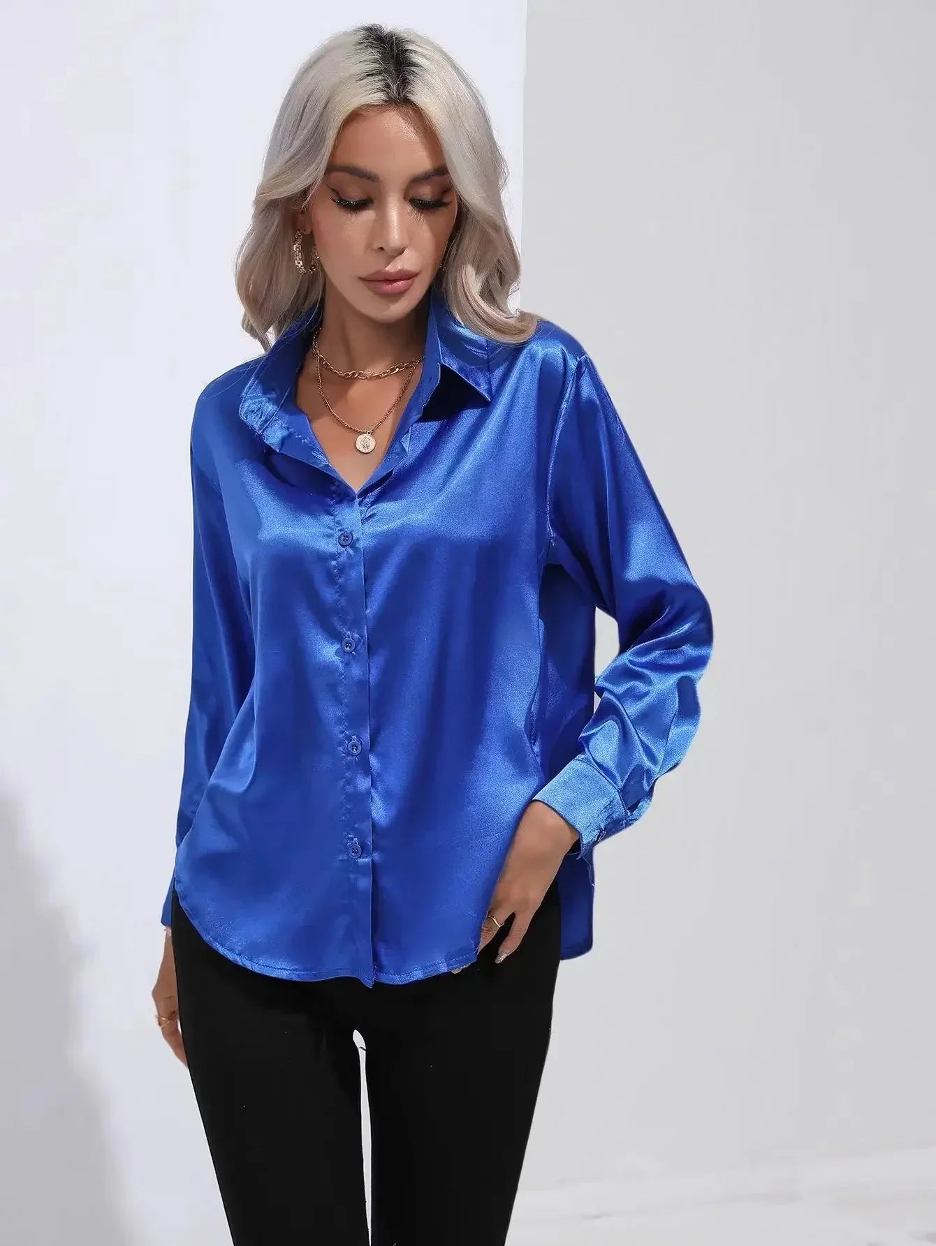 Long Sleeve Silk Shirt
