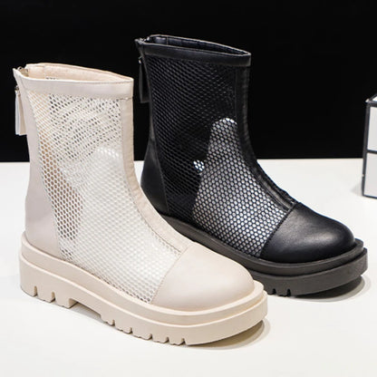 PU Large size Cool mesh Casual Boots