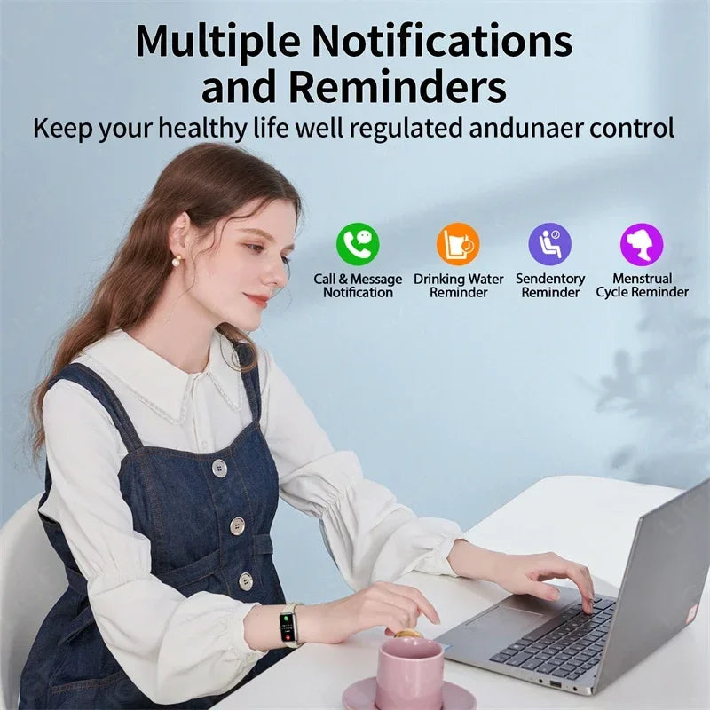 Fitness Tracker Watches with Heart Rate Monitor Sleep Tracker IP68 Waterproof Pedometer 1.47" Smart Watch