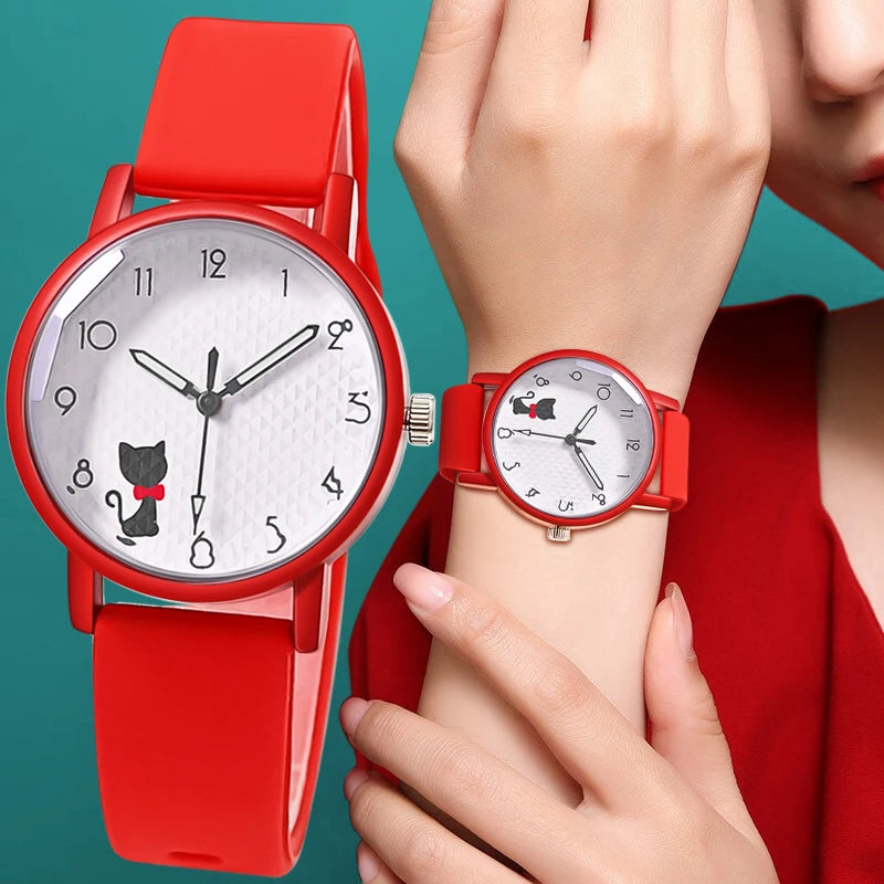 Casual Quartz Silicone Strap Watches