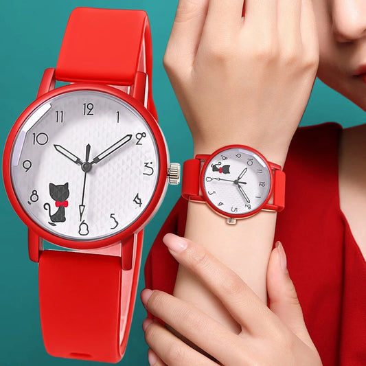 Casual Quartz Silicone Strap Watches
