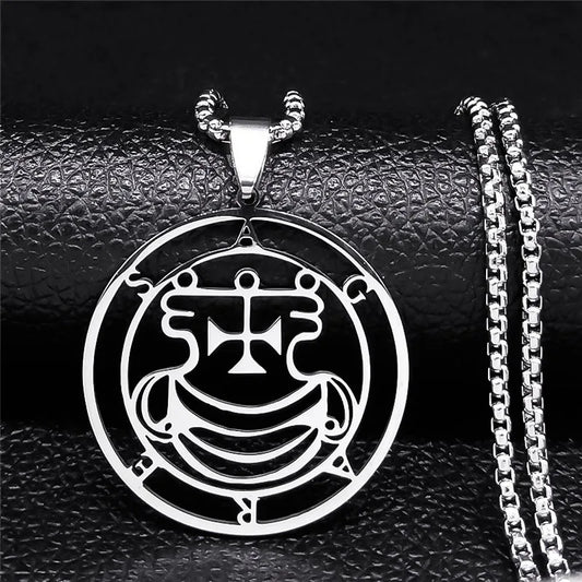 Sigeal Sigil De Lucifer Stainless Steel Satan Necklace