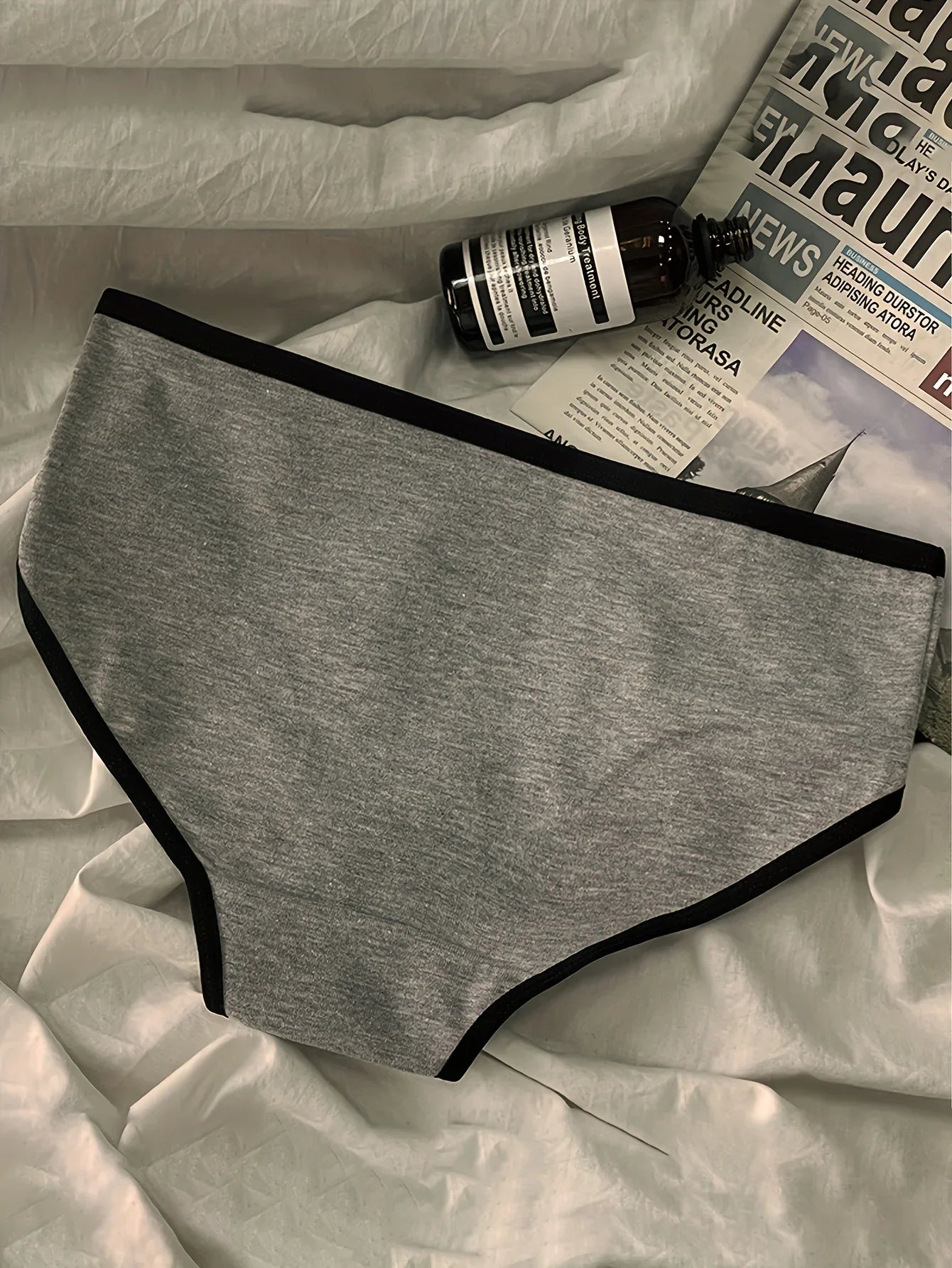 3pcs Mid Waist Japanese Pure Cotton Lingerie