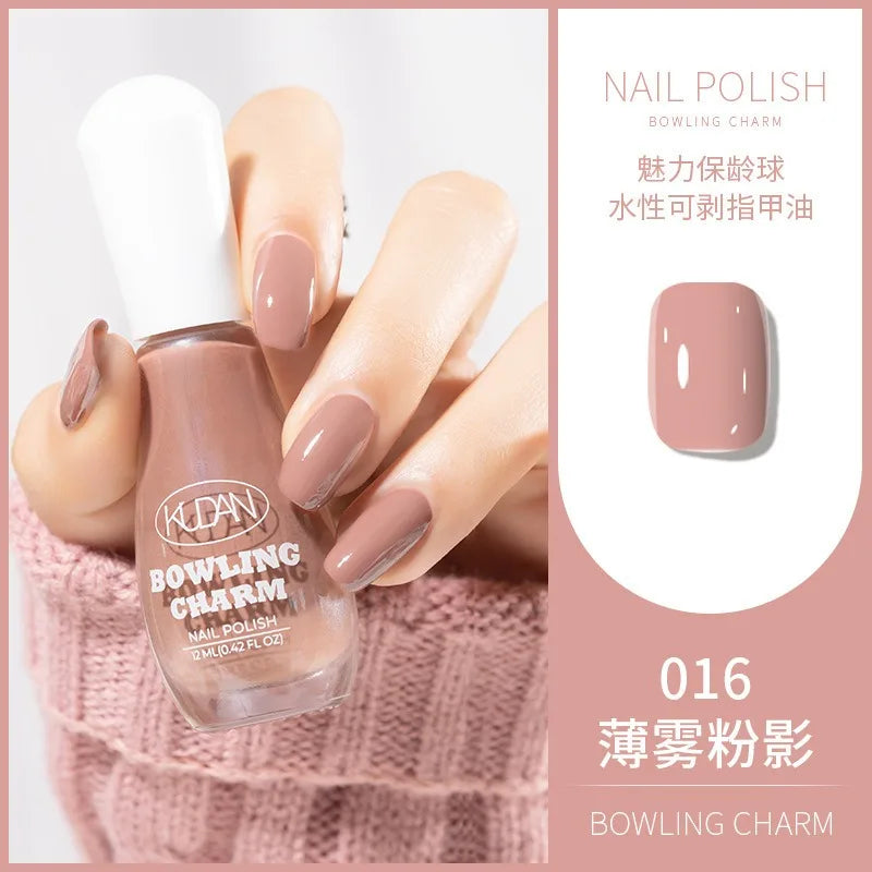 40 Colors Nail Polish Water-based Quick Drying Tearable Nail Art