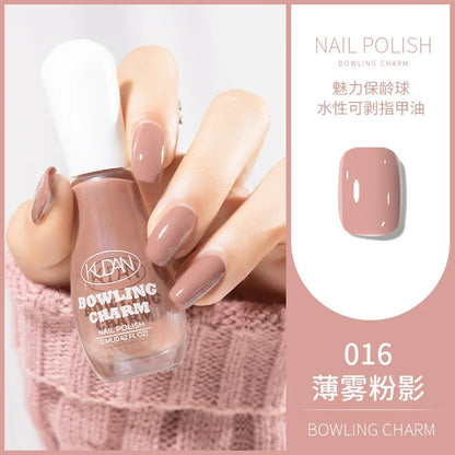 40 Colors Nail Polish Water-based Quick Drying Tearable Nail Art