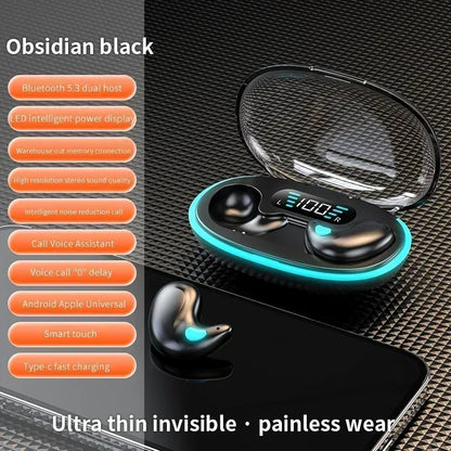 X55 Earphone Stereo Hidden Headsets Mini Headphones
