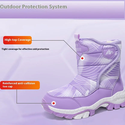 Anti-Slip  Fleece and Thickened Warm Cotton Snow Boots