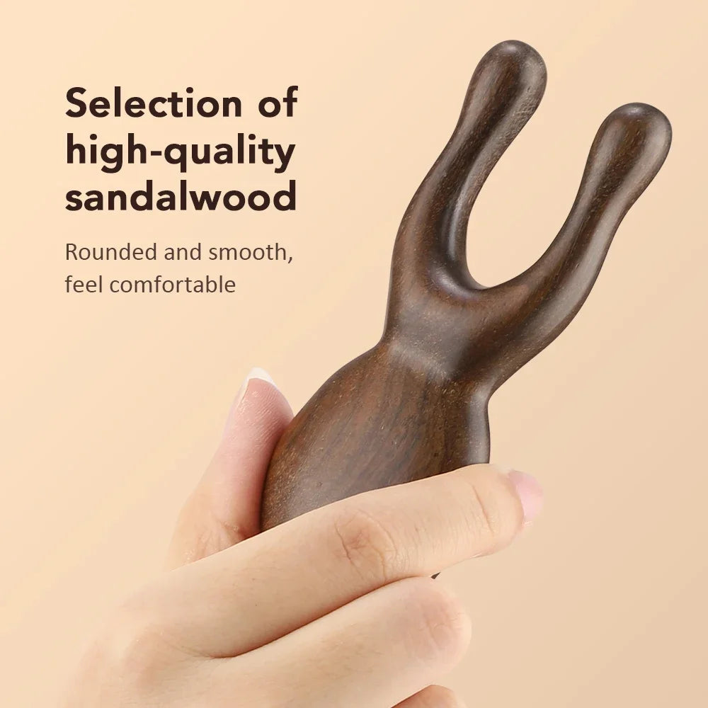 Wooden Gua Sha Facial Tools  Head Massager