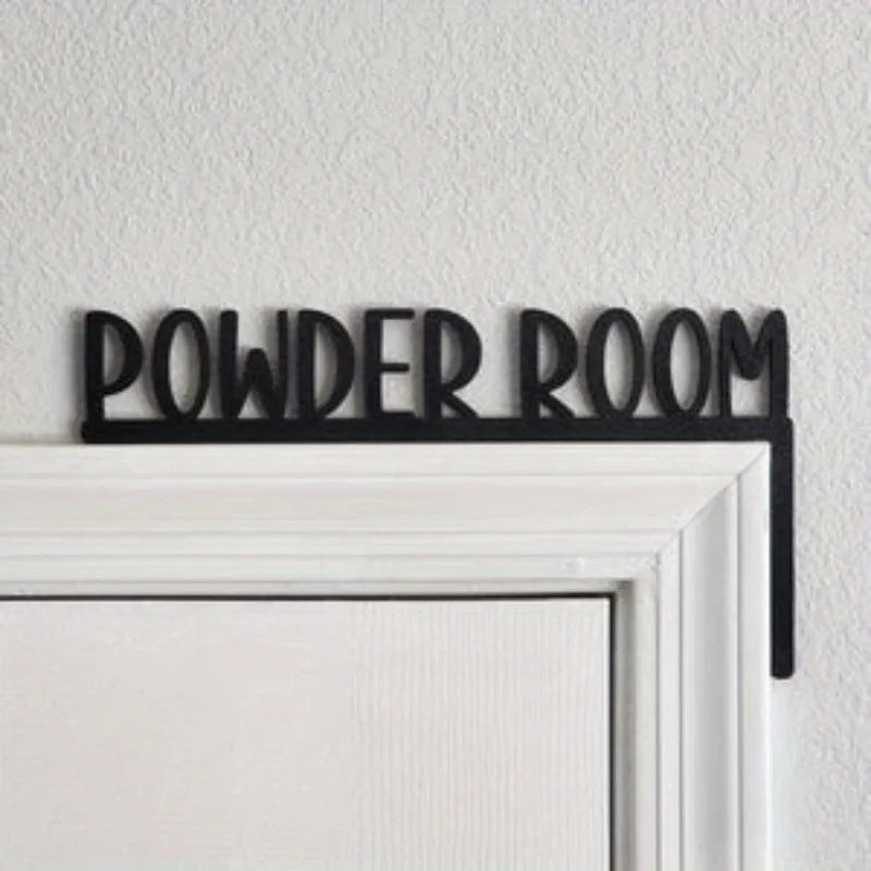 1pc Modern Metal Toilet Door Sign