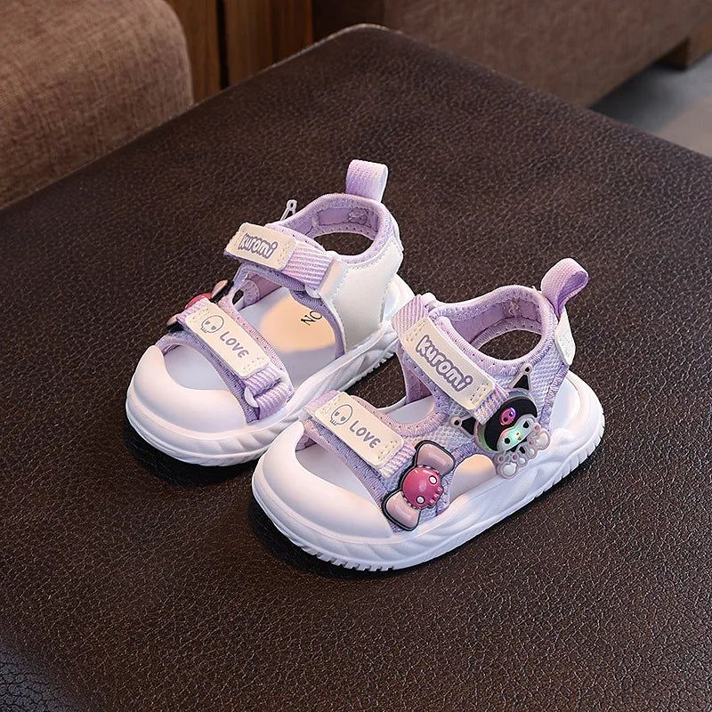 Non-Slip Closed Toe Cartoon First Walkers Shoes