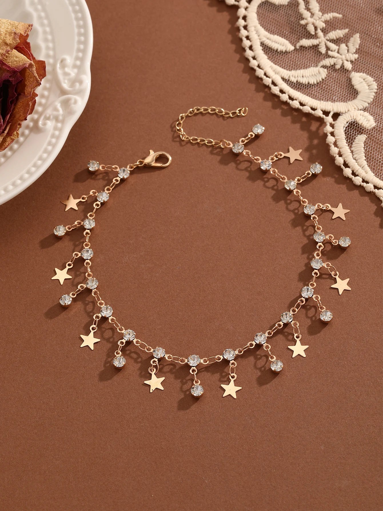 Bohemia Crystal Cubic Zirconia Anklet Bracelet