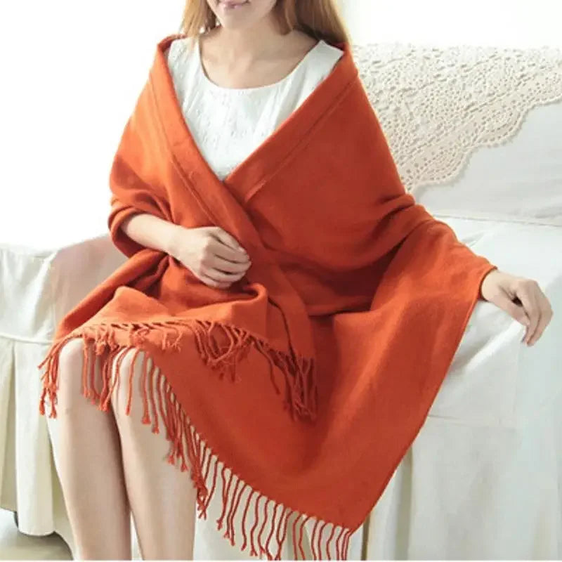Lattice Imitation Cashmere Scarf