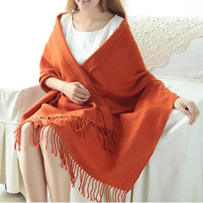Lattice Imitation Cashmere Scarf