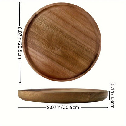 Japanese solid wood fruit plate