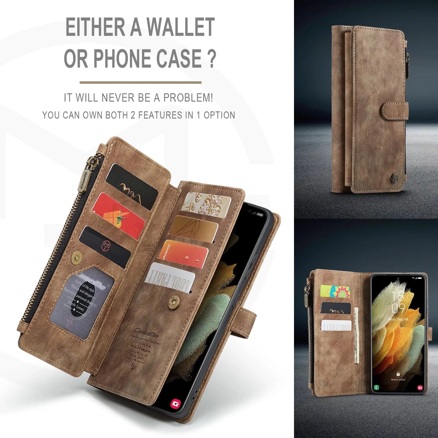 Flip Leather Phone Case Wallet Etui