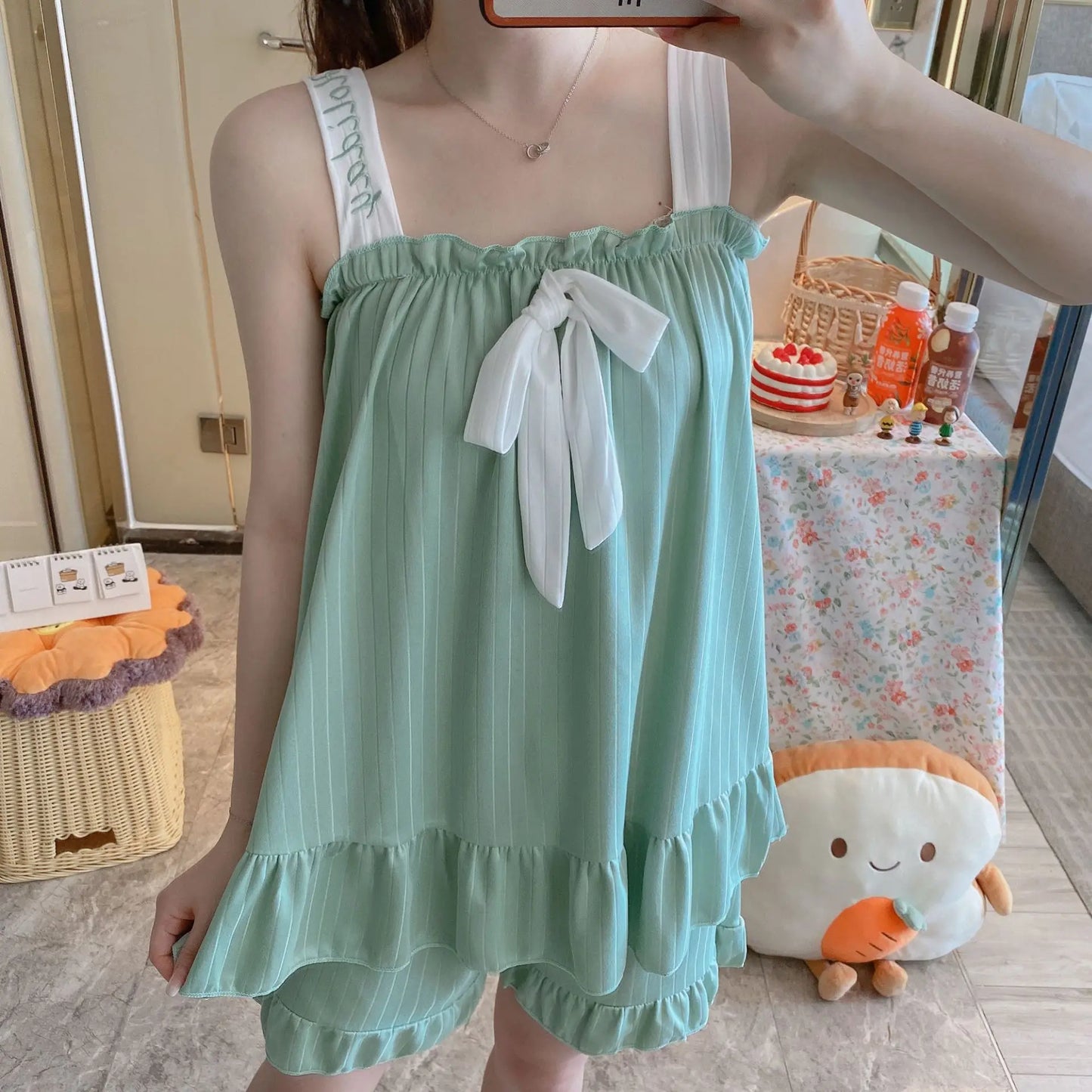 Pajamas Sleepwear Suit With Shorts Pajama Sets