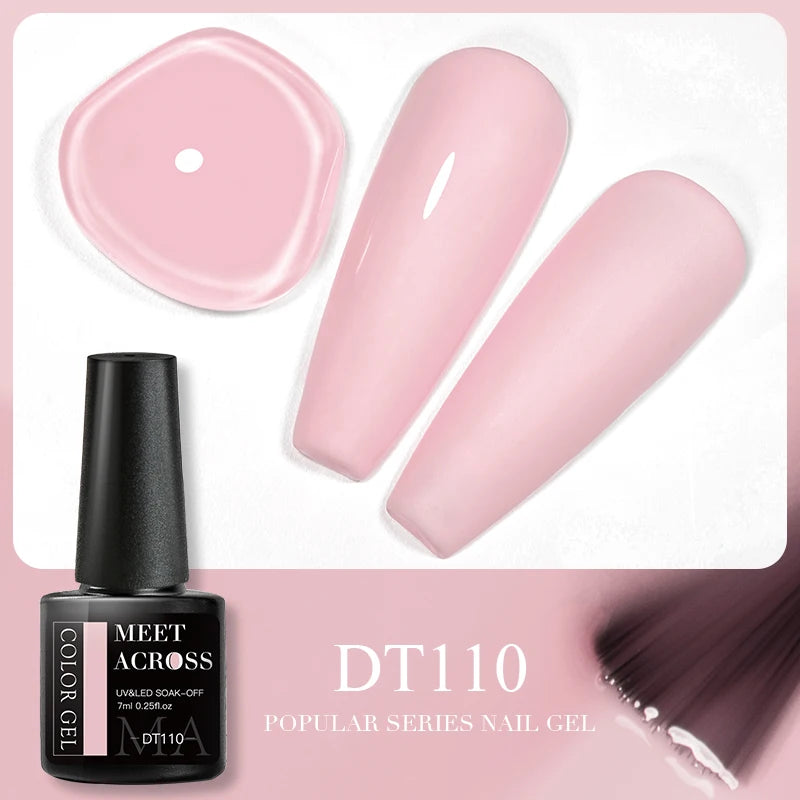 Pink Dried Flower Gel Nail Polish