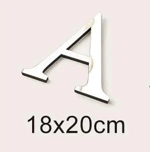 20cm Big Size 3D English Letters Acrylic Mirror