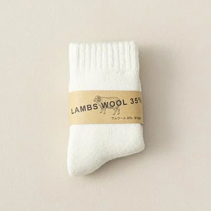 Winter 30% Wool Cashmere Warm Furry Sock Chic Solid Color Calf Sock